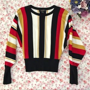 Forever 21 Sweaters - F21 retro stripe balloon sleeve sweater Forever 21 Sweaters - F21 retro stripe balloon sleeve sweater